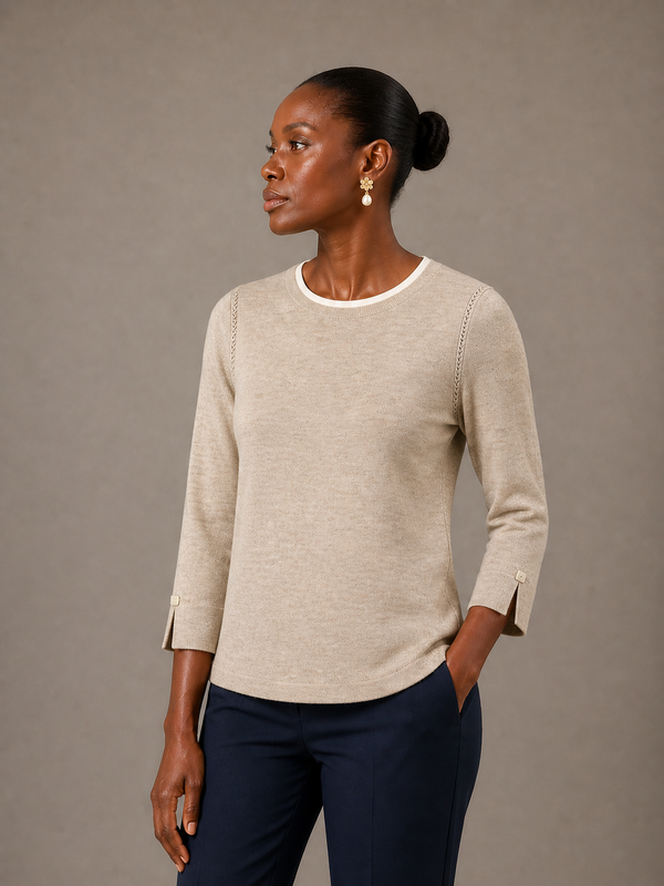 The Bari 3/4 Sleeve Top