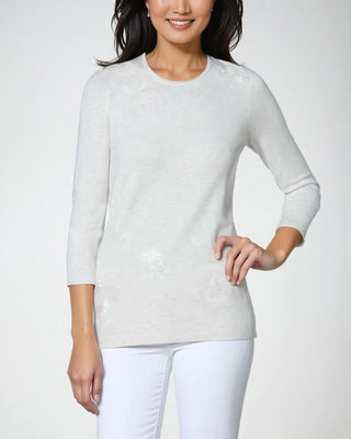 The Ischia Floral Beaded Top