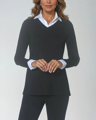 The Geneva Collared Top