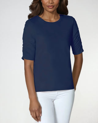 The Isla Ruched Sleeve Top