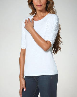 The Isla Ruched Sleeve Top