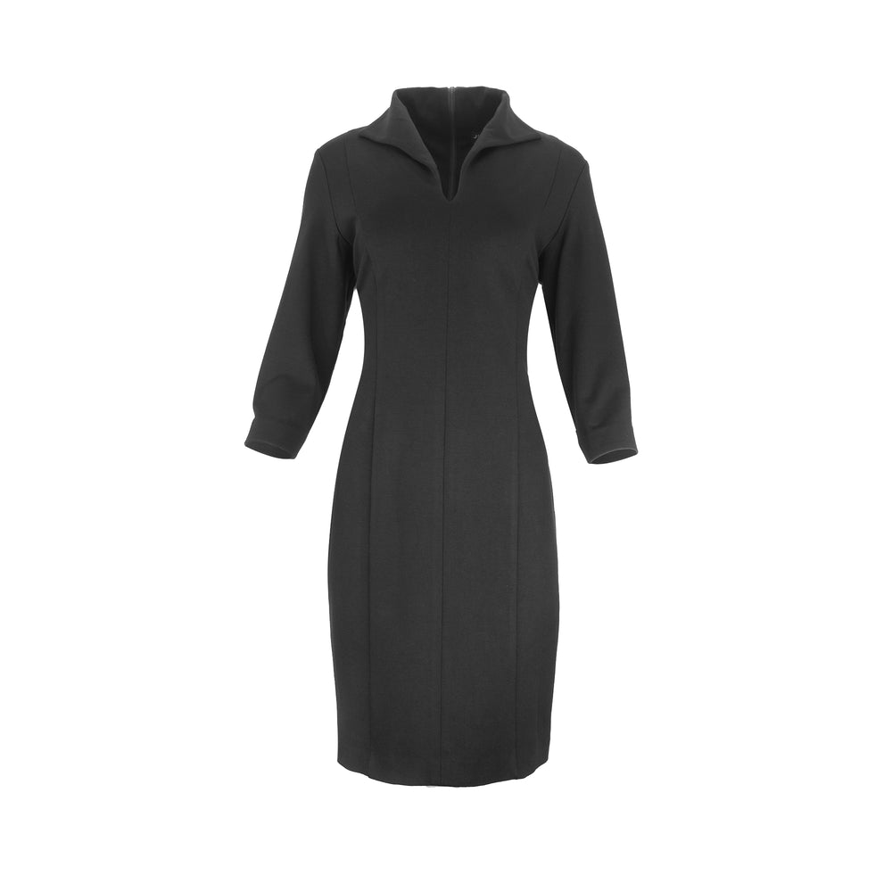 The Collared Essential Dress Black / 14 The Collared Essential Dress Black / 14