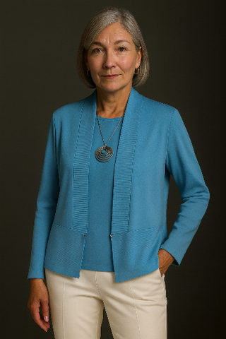 The Torino Zip Ribbed Cardigan