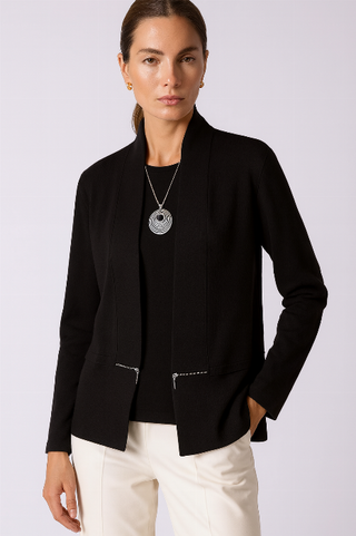 The Torino Zip Ribbed Cardigan