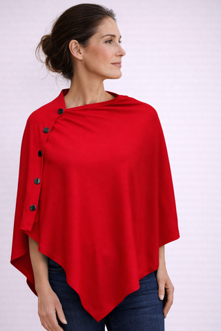 The Luzern Side-Button Poncho
