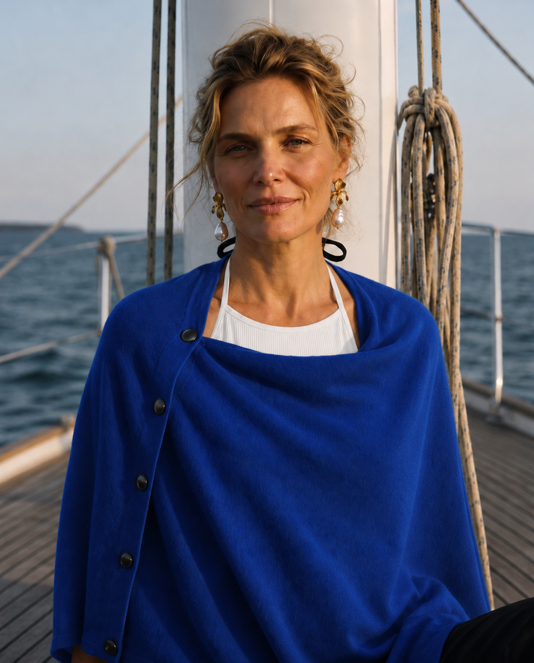 The Luzern Side-Button Poncho
