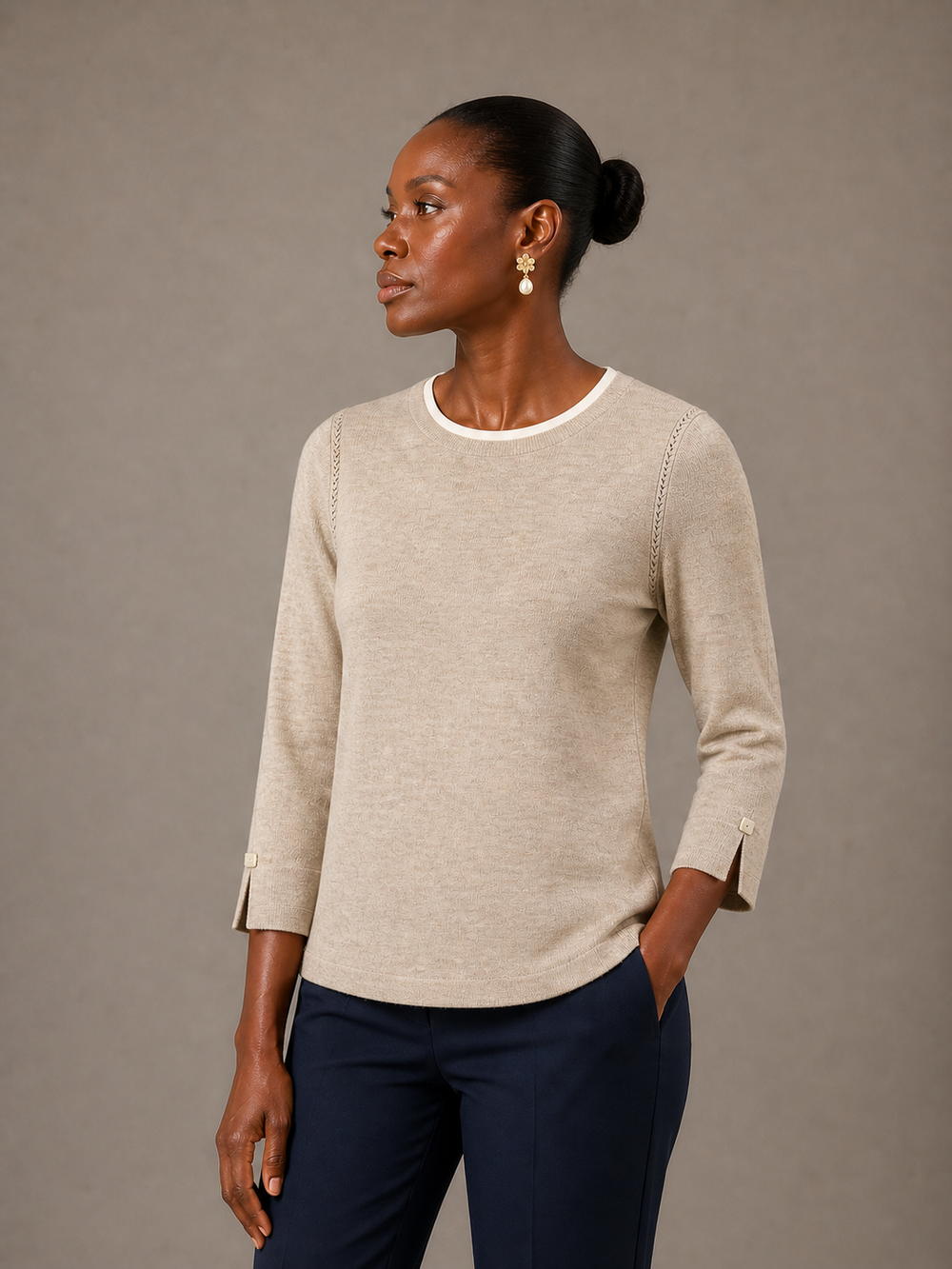 The Bari 3/4 Sleeve Top