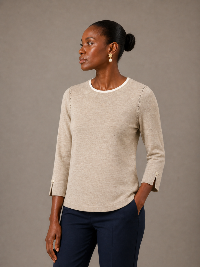 The Bari 3/4 Sleeve Top