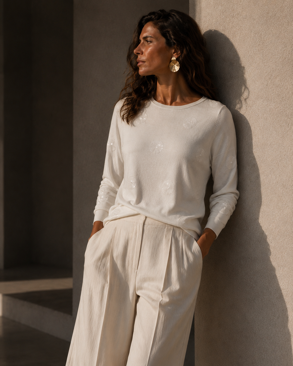 The Alba Sequin Top