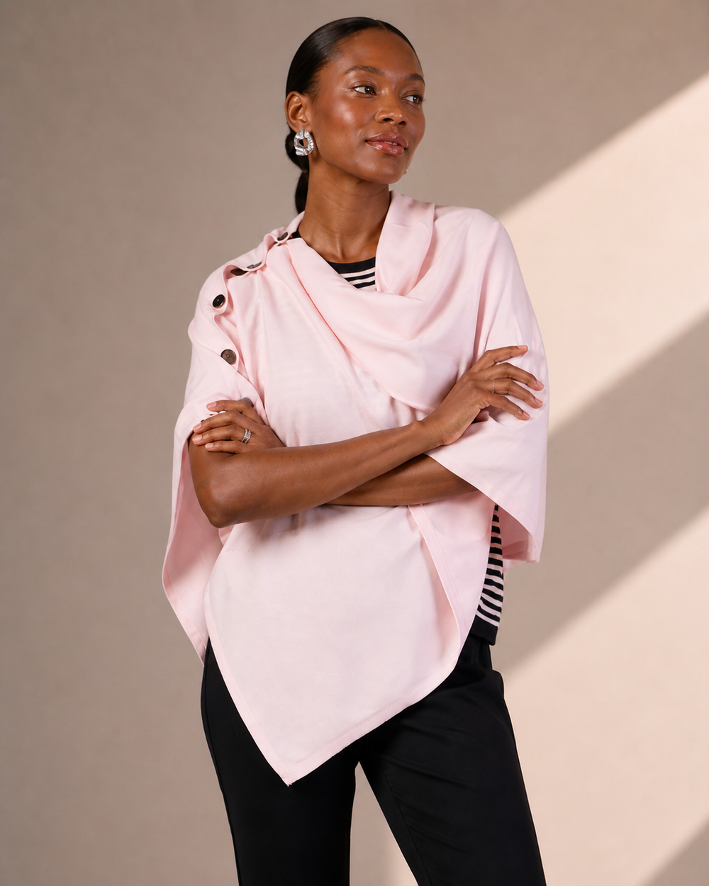 The Luzern Side-Button Poncho