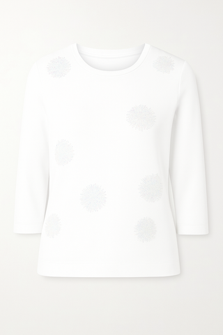 The Ischia Floral Beaded Top