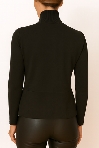 The Torino Zip Ribbed Cardigan