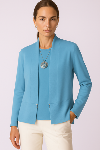 The Torino Zip Ribbed Cardigan