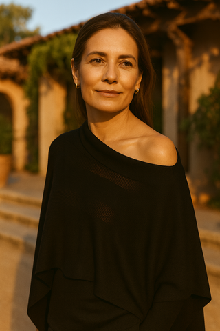 The Belle Duel-Textured Poncho