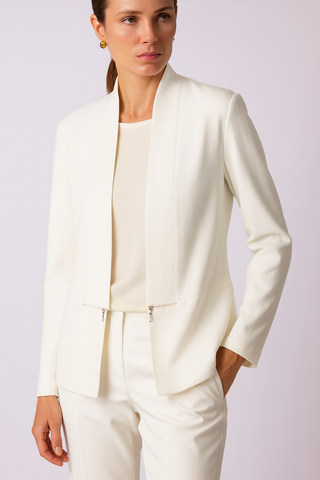 The Torino Zip Ribbed Cardigan