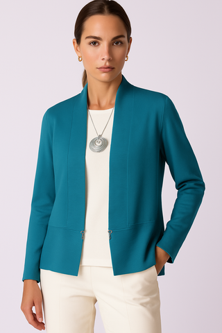 The Torino Zip Ribbed Cardigan