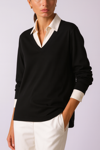 The Geneva Collared Top