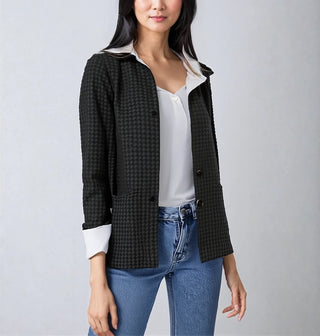 The Classic Houndstooth Jacket