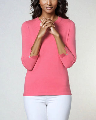 The Bari Slit Cuff Top