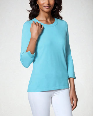 The Bari Slit Cuff Top