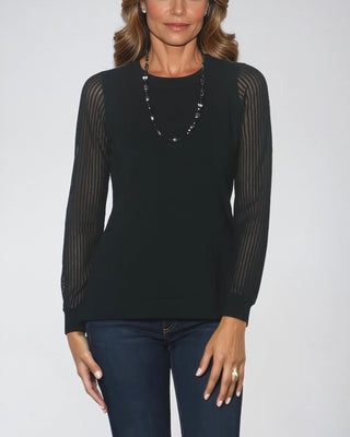 The Ferrera Sheer Sleeve Top