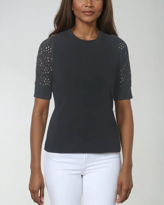 The Noil Eyelet Top