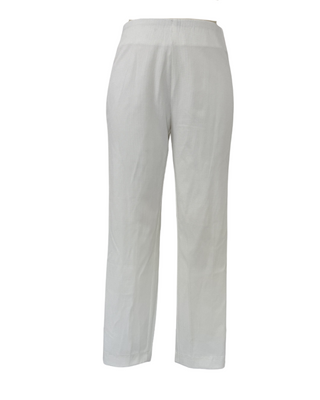 The Ardea stretch denim relaxed-fit full length jean pant with front zipper closure, belt loops, and pocket detailing