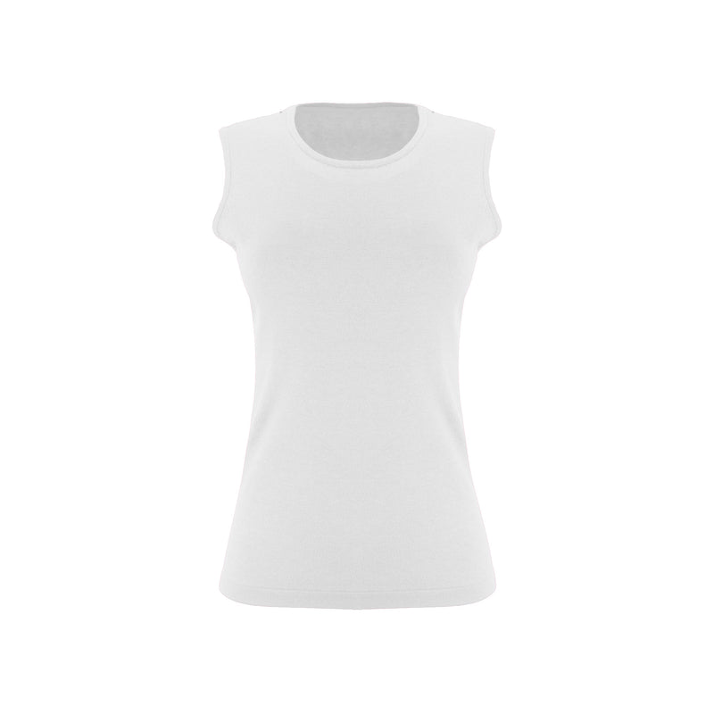 The Elevated Airsilk cotton silk sleeveless crew neck shell sweater with streamlined fit and clean armhole finish