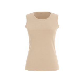 The Elevated Airsilk cotton silk sleeveless crew neck shell sweater with streamlined fit and clean armhole finish