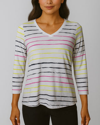 The Ithaca Striped V-Neck