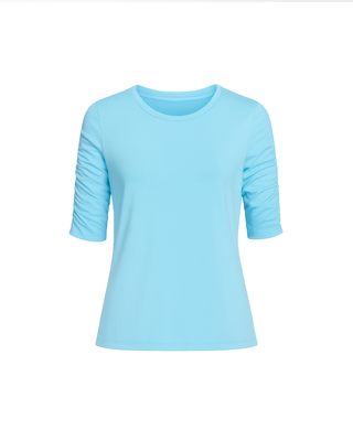 The Isla Ruched Sleeve Top