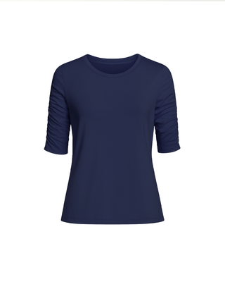 The Isla Ruched Sleeve Top