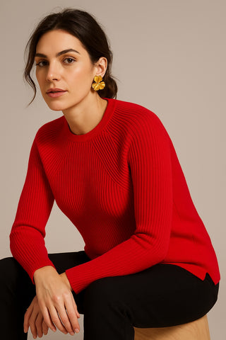 The Edinburgh Cuff Slit Sweater