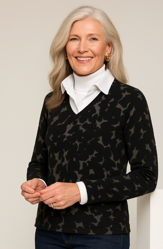 The Cuba Camo V-Neck