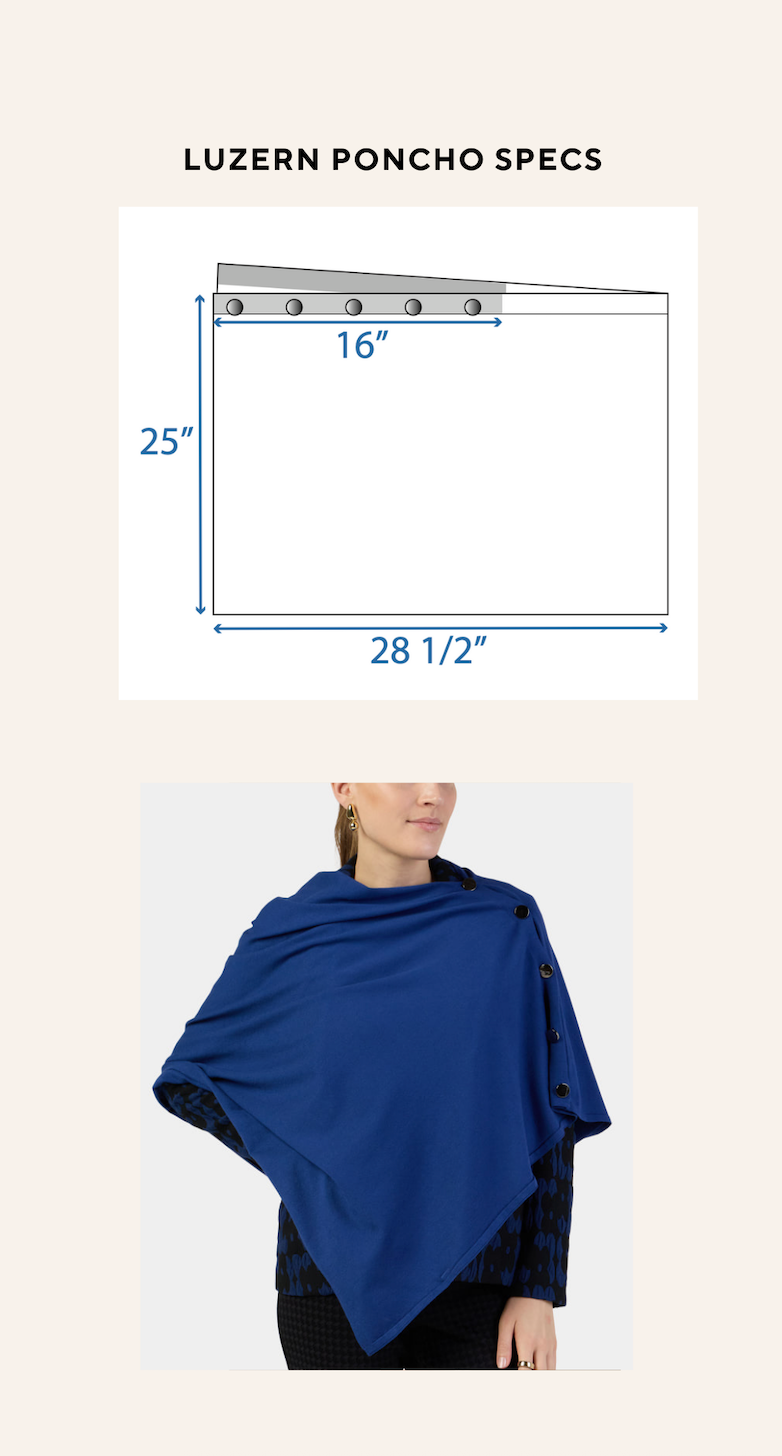 The Luzern Side-Button Poncho