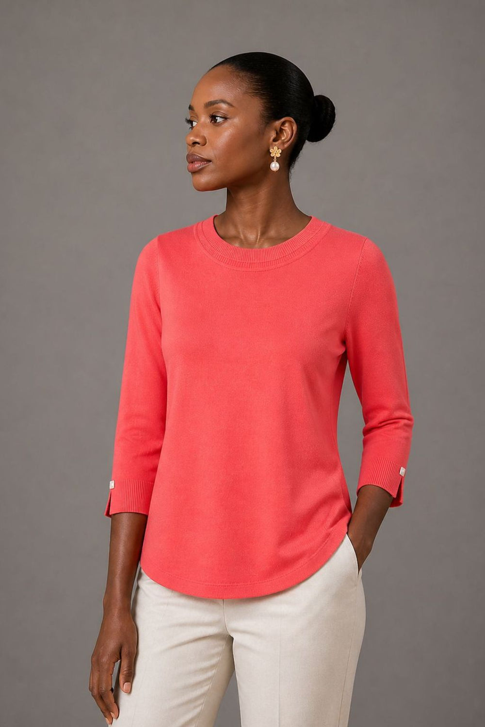 The Bari 3/4 Sleeve Top