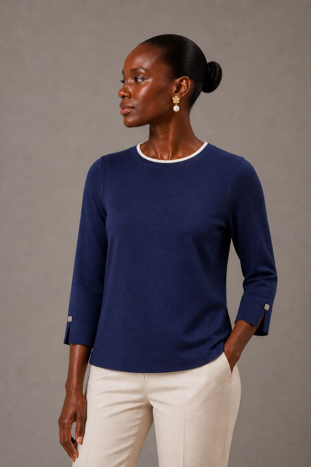 The Bari 3/4 Sleeve Top