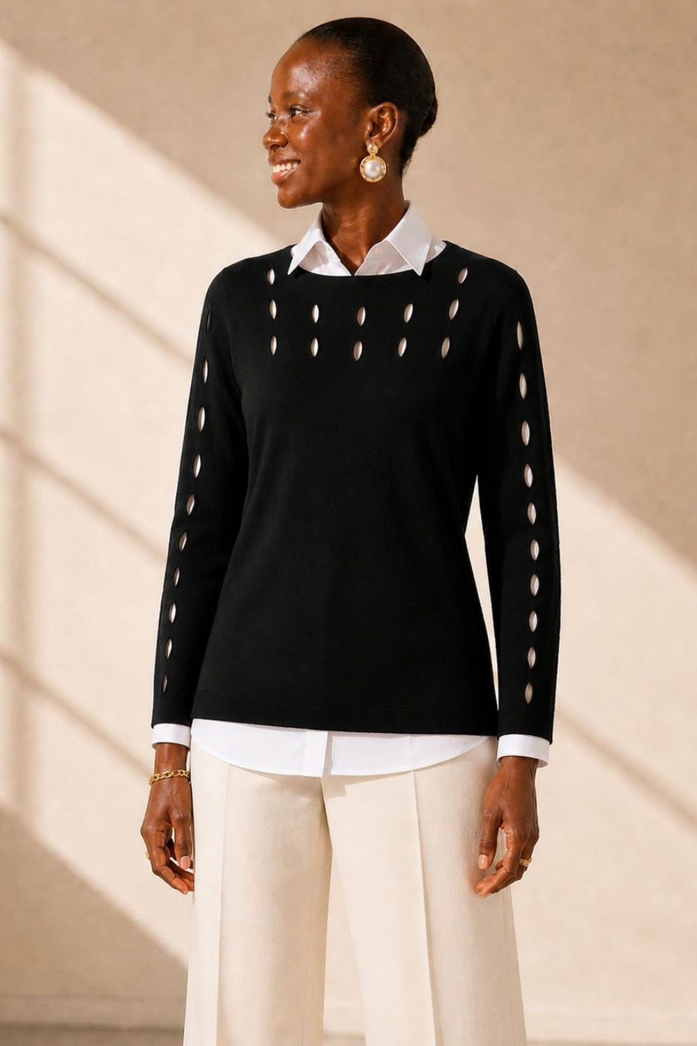 The Caserta 
Cut-out Top