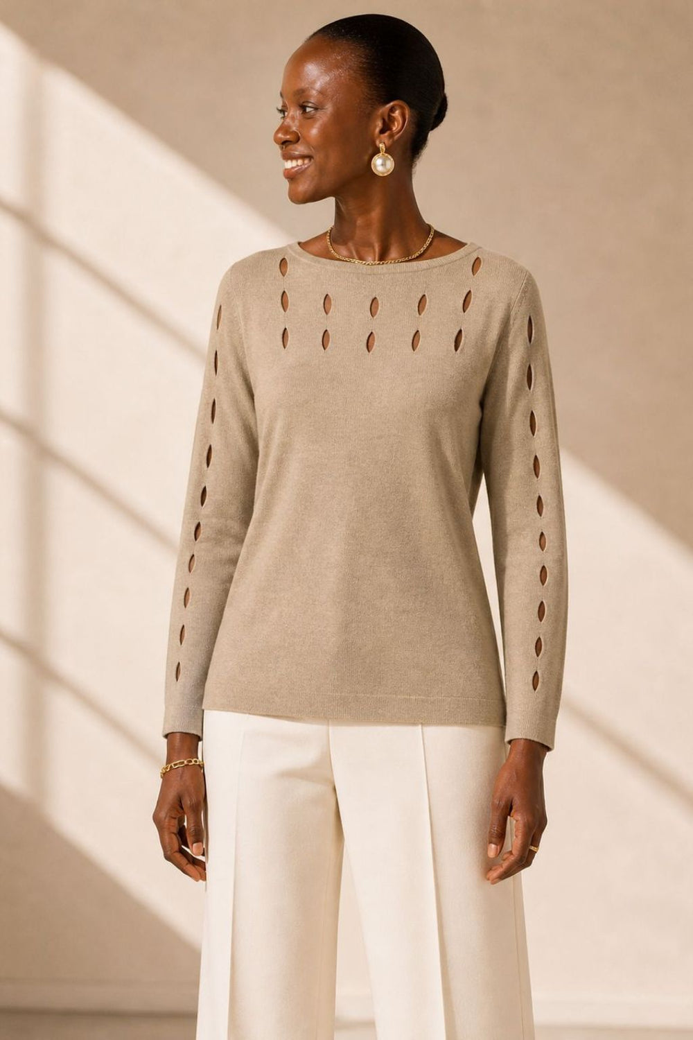 The Caserta 
Cut-out Top