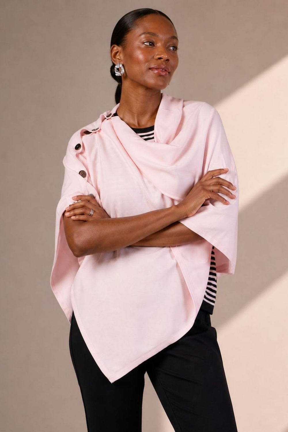 The Luzern Side-Button Poncho