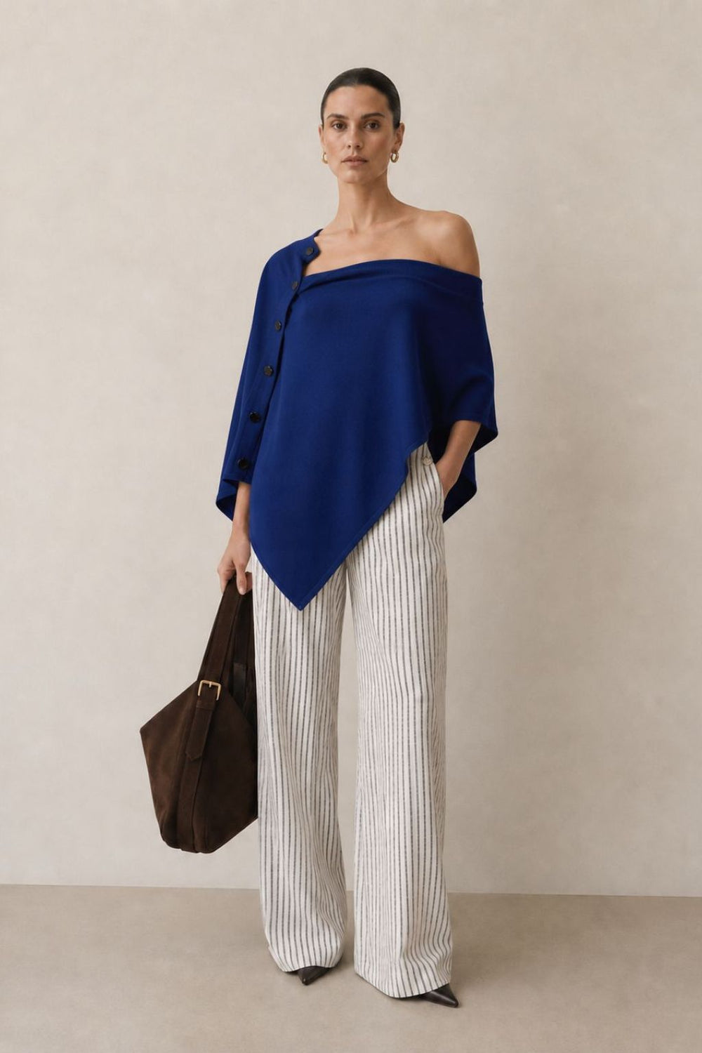 The Luzern Side-Button Poncho