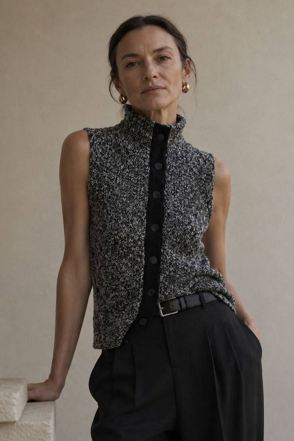 The St. Moritz Funnel Neck Vest