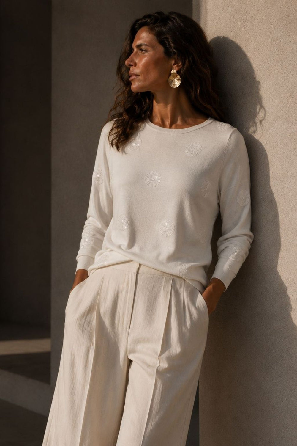 The Alba Sequin Top