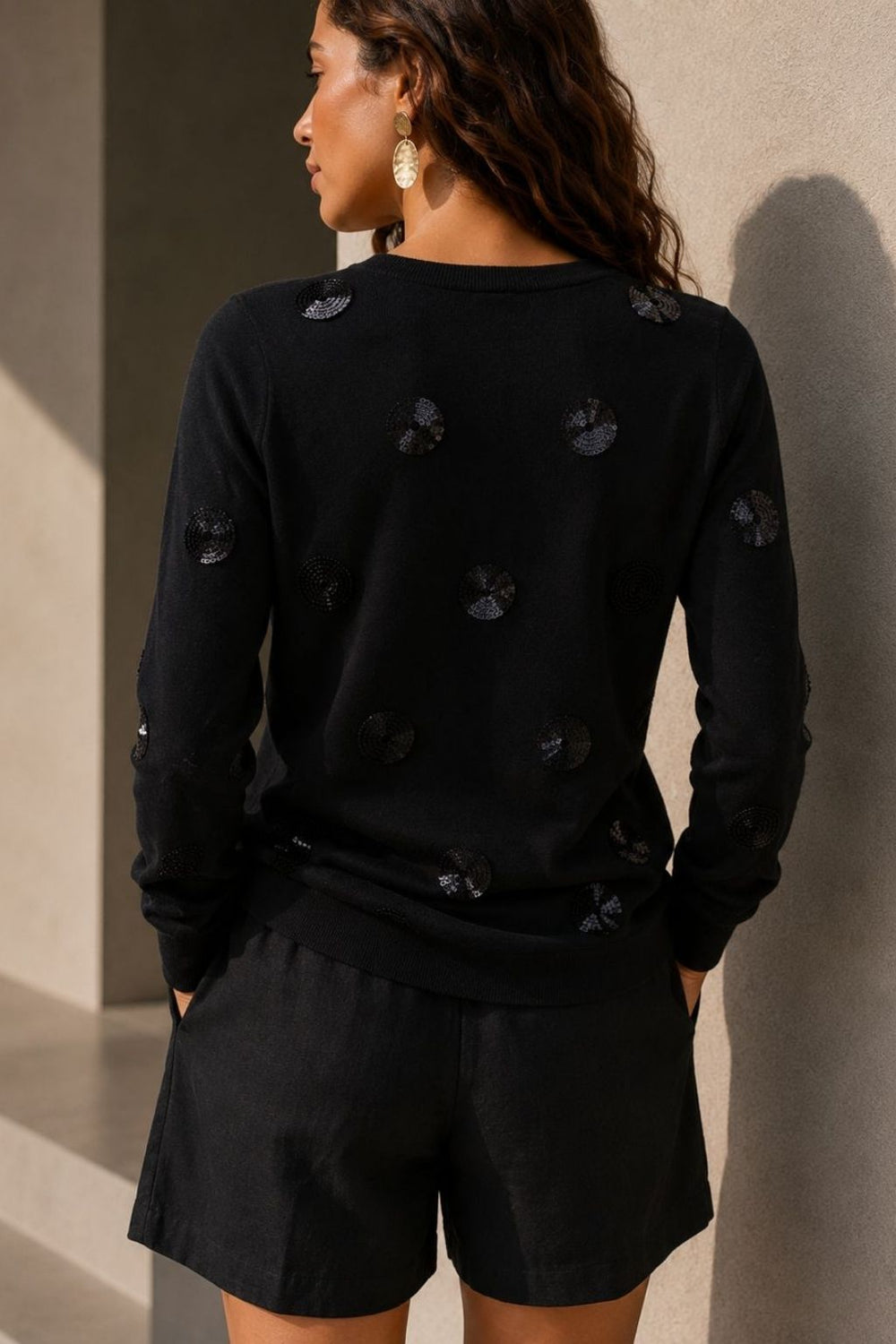 The Alba Sequin Top