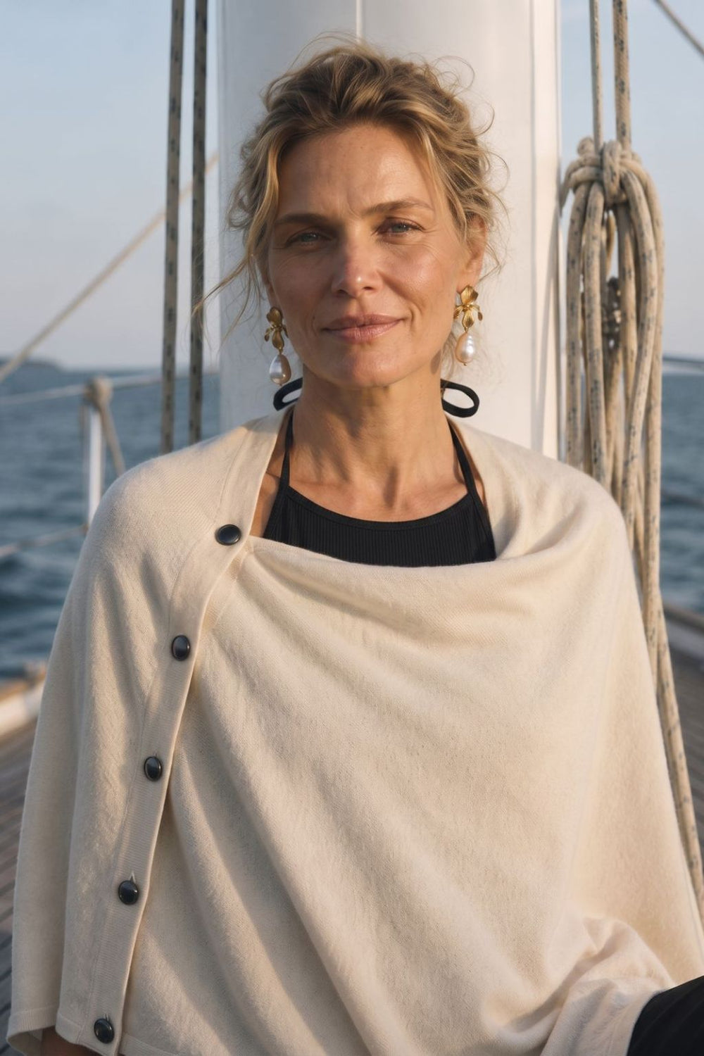 The Luzern Side-Button Poncho