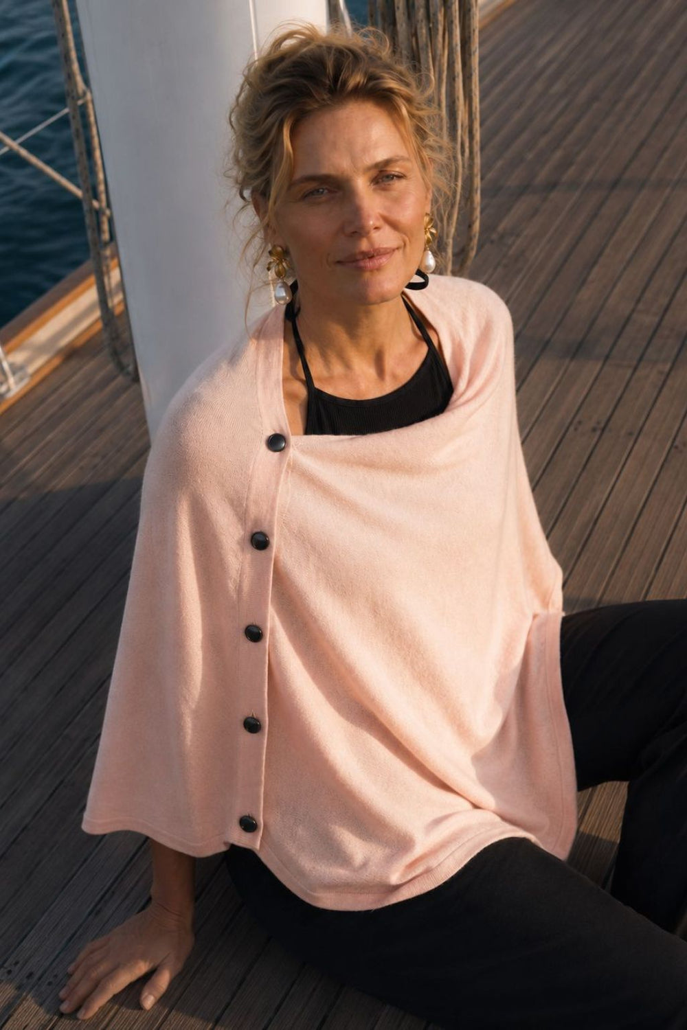 The Luzern Side-Button Poncho