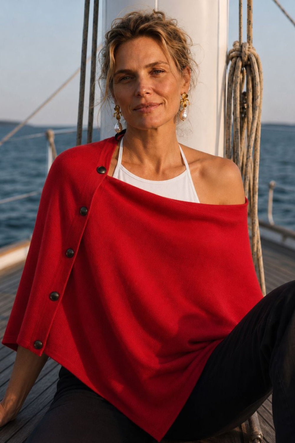 The Luzern Side-Button Poncho
