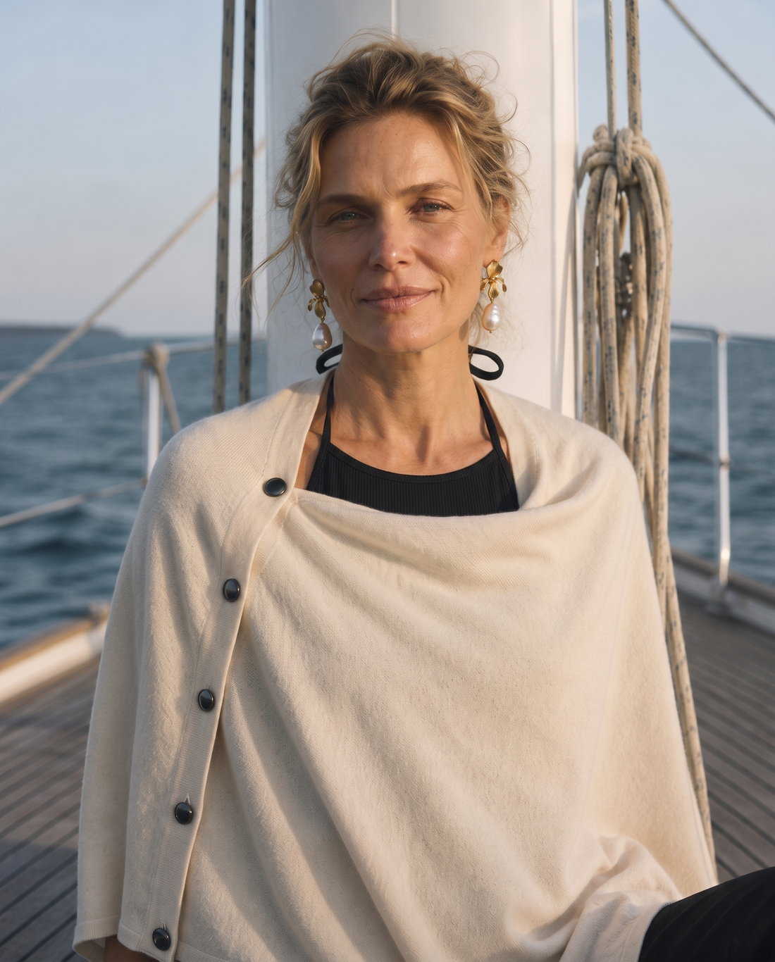 The Luzern Side-Button Poncho
