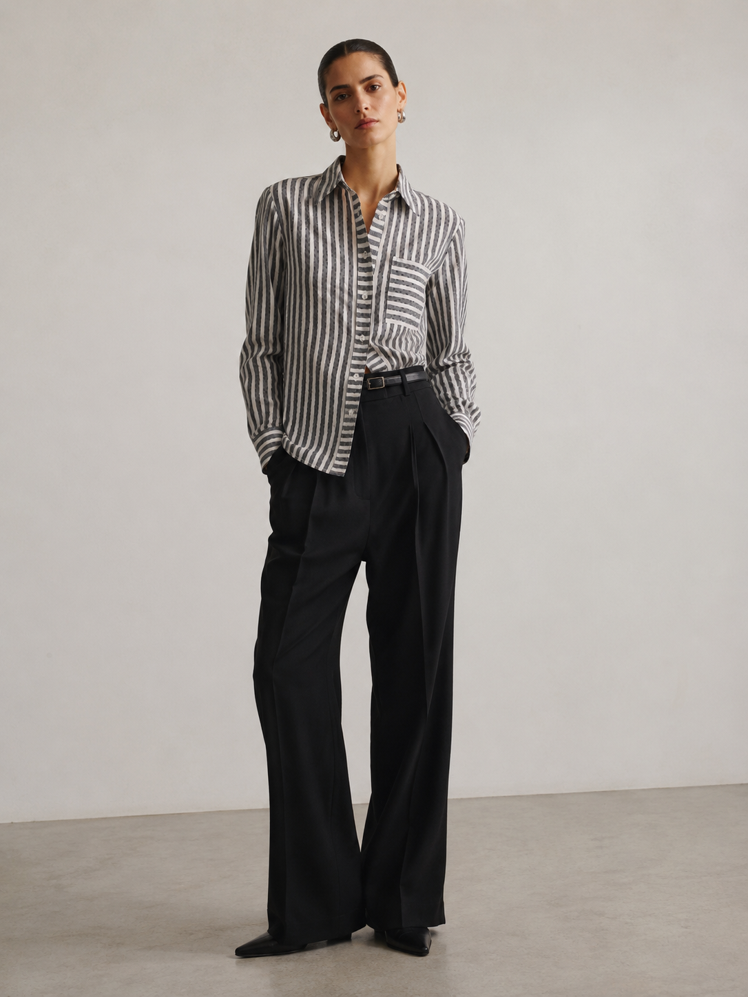 The Riviera collar, worn upright